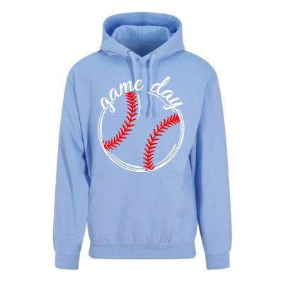 Game Day Baseball Softball Life For Mom Dad Son Daughter Gift Unisex Surf Hoodie