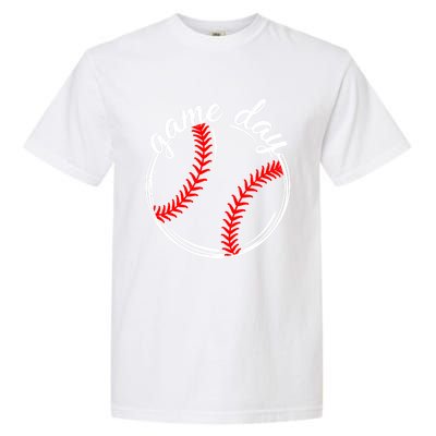 Game Day Baseball Softball Life For Mom Dad Son Daughter Gift Garment-Dyed Heavyweight T-Shirt