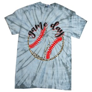 Game Day Baseball Life Softball Life Mom Mothers Day Leopard Tie-Dye T-Shirt