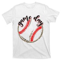 Game Day Baseball Life Softball Life Mom Mothers Day Leopard T-Shirt