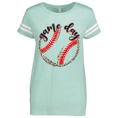 Game Day Baseball Life Softball Life Mom Mothers Day Leopard Enza Ladies Jersey Football T-Shirt