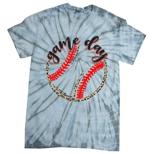 Game Day Baseball Life Softball Life Mom Mothers Day Leopard Tie-Dye T-Shirt