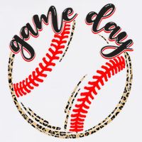 Game Day Baseball Life Softball Life Mom Mothers Day Leopard Button