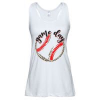 Game Day Baseball Life Softball Life Mom Mothers Day Leopard Ladies Essential Flowy Tank