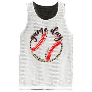 Game Day Baseball Life Softball Life Mom Mothers Day Leopard Mesh Reversible Basketball Jersey Tank