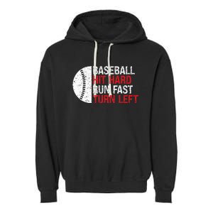 Game Day Baseball For Lovers Baseball man Garment-Dyed Fleece Hoodie