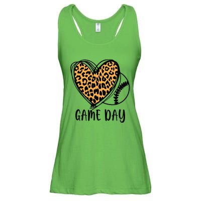 Game Day Baseball Life Softball Life Leopard Mothers Day Mom Ladies Essential Flowy Tank