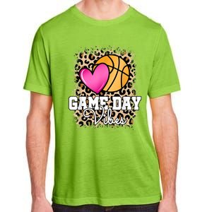 Game Day Basketball Leopard Print Women Girls Basketball Adult ChromaSoft Performance T-Shirt