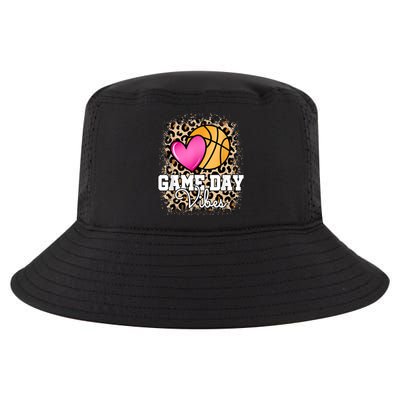 Game Day Basketball Leopard Print Women Girls Basketball Cool Comfort Performance Bucket Hat