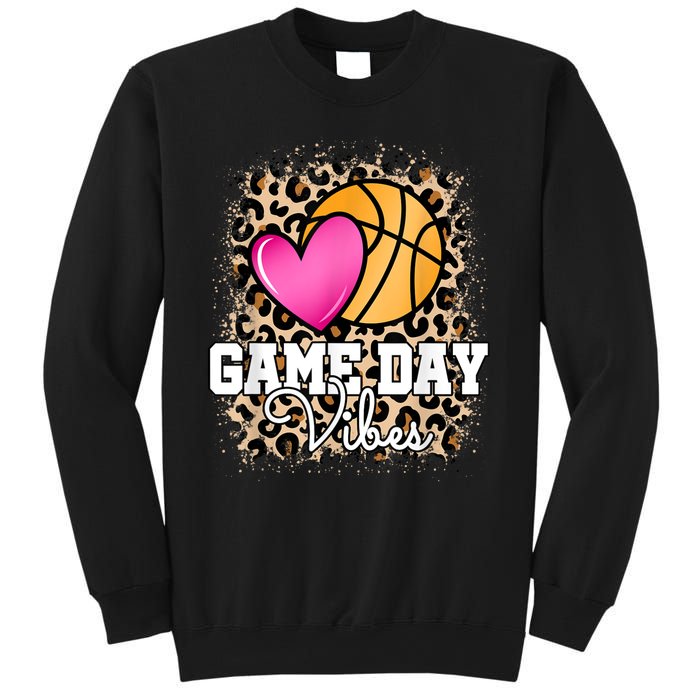 Game Day Basketball Leopard Print Women Girls Basketball Sweatshirt