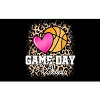 Game Day Basketball Leopard Print Women Girls Basketball Bumper Sticker