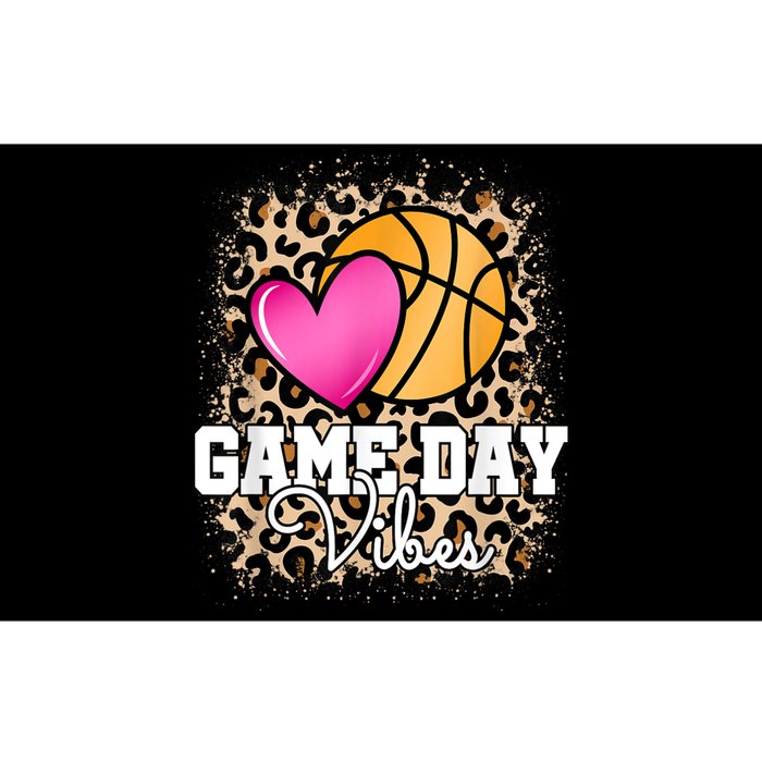 Game Day Basketball Leopard Print Women Girls Basketball Bumper Sticker