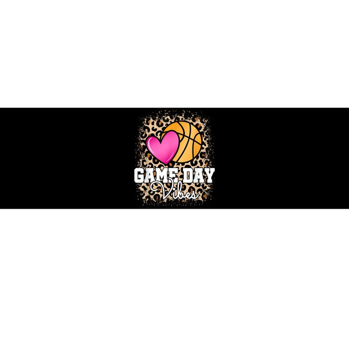 Game Day Basketball Leopard Print Women Girls Basketball Bumper Sticker