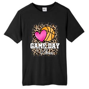 Game Day Basketball Leopard Print Women Girls Basketball Tall Fusion ChromaSoft Performance T-Shirt