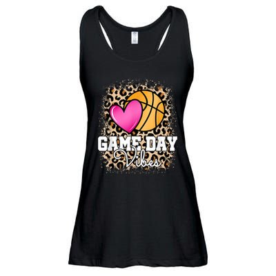 Game Day Basketball Leopard Print Women Girls Basketball Ladies Essential Flowy Tank