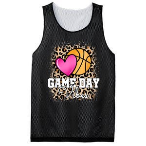 Game Day Basketball Leopard Print Women Girls Basketball Mesh Reversible Basketball Jersey Tank