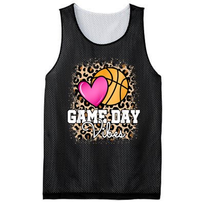 Game Day Basketball Leopard Print Women Girls Basketball Mesh Reversible Basketball Jersey Tank