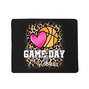 Game Day Basketball Leopard Print Women Girls Basketball Mousepad