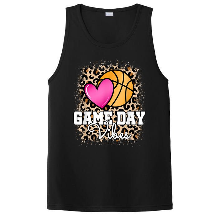 Game Day Basketball Leopard Print Women Girls Basketball PosiCharge Competitor Tank