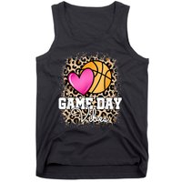 Game Day Basketball Leopard Print Women Girls Basketball Tank Top