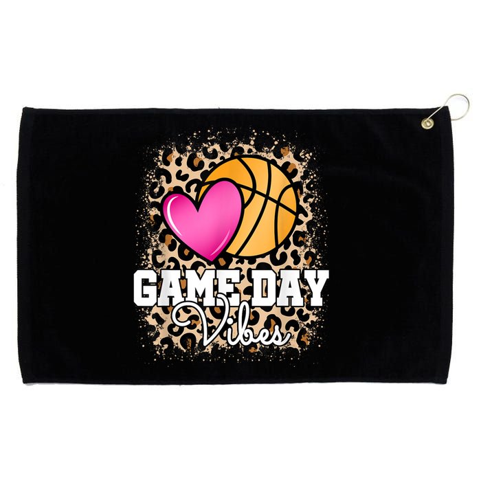 Game Day Basketball Leopard Print Women Girls Basketball Grommeted Golf Towel