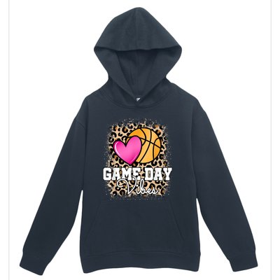 Game Day Basketball Leopard Print Women Girls Basketball Urban Pullover Hoodie