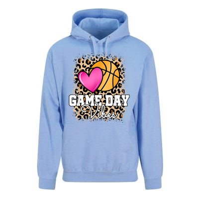 Game Day Basketball Leopard Print Women Girls Basketball Unisex Surf Hoodie