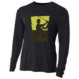 Golf Dad Best Dad By Par Father's Day Gift For Dad Cooling Performance Long Sleeve Crew