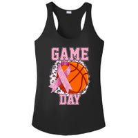 Game Day Breast Cancer Awareness Basketball Tackle Cancer Ladies PosiCharge Competitor Racerback Tank