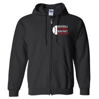 Game Day Baseball For Lovers Baseball Full Zip Hoodie