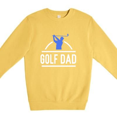 Golf Dad Best Dad By Par Gift For Dad Father's Day Premium Crewneck Sweatshirt