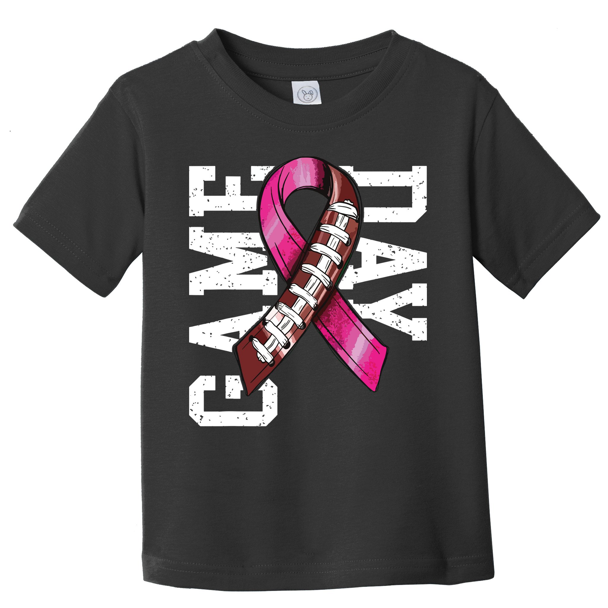 Game Day Breast Cancer Awareness Pink Football Ribbon Toddler T-Shirt