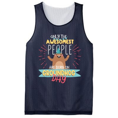 Groundhog Day Birthday 2021 Groundhog Lovers Gifts Mesh Reversible Basketball Jersey Tank