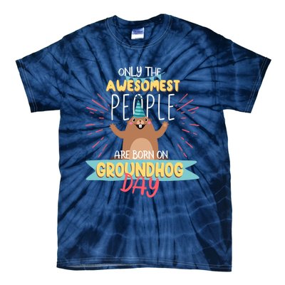 Groundhog Day Birthday 2021 Groundhog Lovers Gifts Tie-Dye T-Shirt