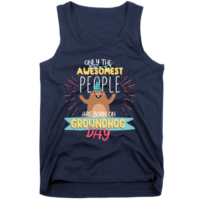 Groundhog Day Birthday 2021 Groundhog Lovers Gifts Tank Top