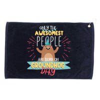 Groundhog Day Birthday 2021 Groundhog Lovers Gifts Grommeted Golf Towel