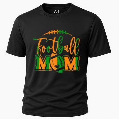 Game Day Black And Orange High School Football Football Mom Performance Shirt