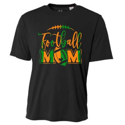 Game Day Black And Orange High School Football Football Mom Cooling Performance Crew T-Shirt