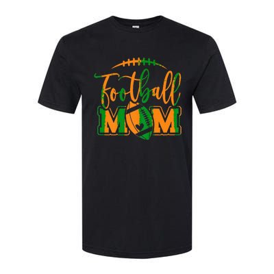 Game Day Black And Orange High School Football Football Mom Softstyle® CVC T-Shirt