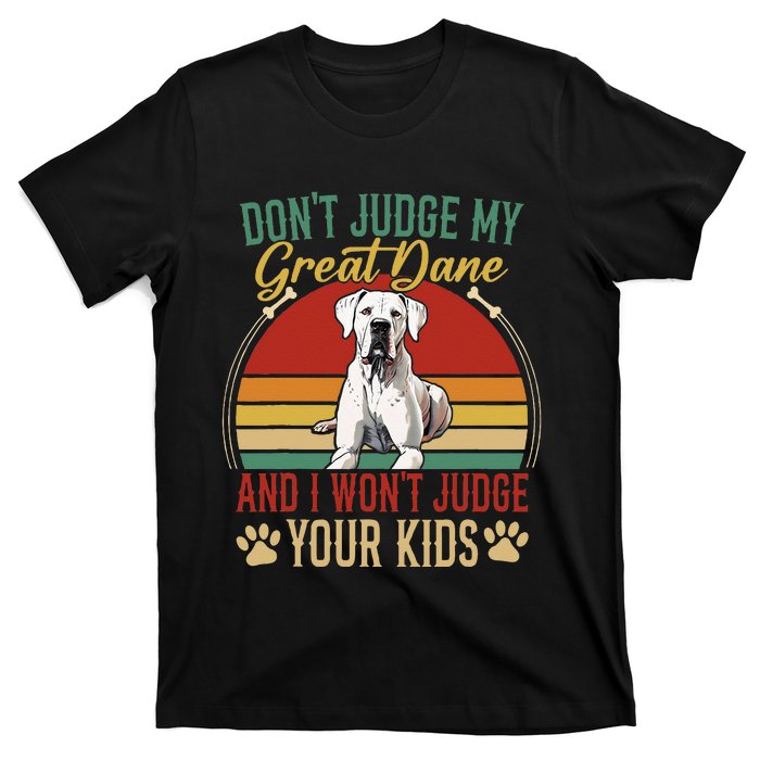 Great Dane Breeders Gentle Dog Fur Parent German Mastiff T-Shirt