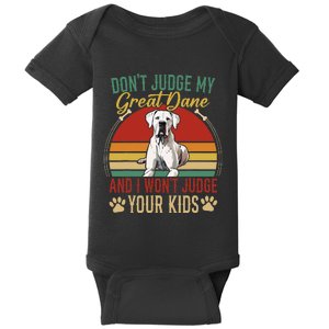 Great Dane Breeders Gentle Dog Fur Parent German Mastiff Baby Bodysuit