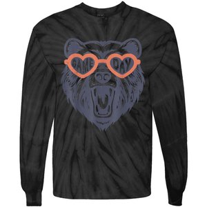 Game Day Bear Tie-Dye Long Sleeve Shirt