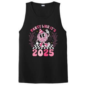 Groovy Disco Ball Party Like ItS 2025 Happy New Year 2025 PosiCharge Competitor Tank