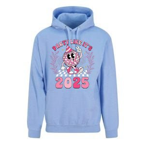 Groovy Disco Ball Party Like ItS 2025 Happy New Year 2025 Unisex Surf Hoodie