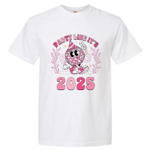 Groovy Disco Ball Party Like ItS 2025 Happy New Year 2025 Garment-Dyed Heavyweight T-Shirt