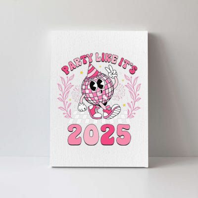 Groovy Disco Ball Party Like ItS 2025 Happy New Year 2025 Canvas