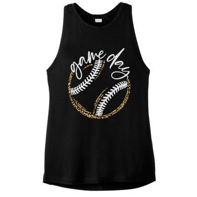 Game Day Baseball Baseball Life Softball Life For Mom Ladies PosiCharge Tri-Blend Wicking Tank