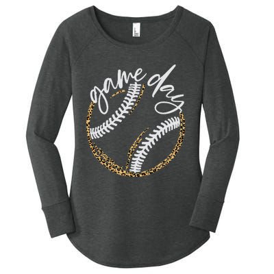 Game Day Baseball Baseball Life Softball Life For Mom Women's Perfect Tri Tunic Long Sleeve Shirt