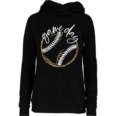 Game Day Baseball Baseball Life Softball Life For Mom Womens Funnel Neck Pullover Hood