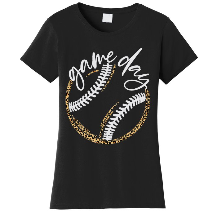 Game Day Baseball Baseball Life Softball Life For Mom Women's T-Shirt